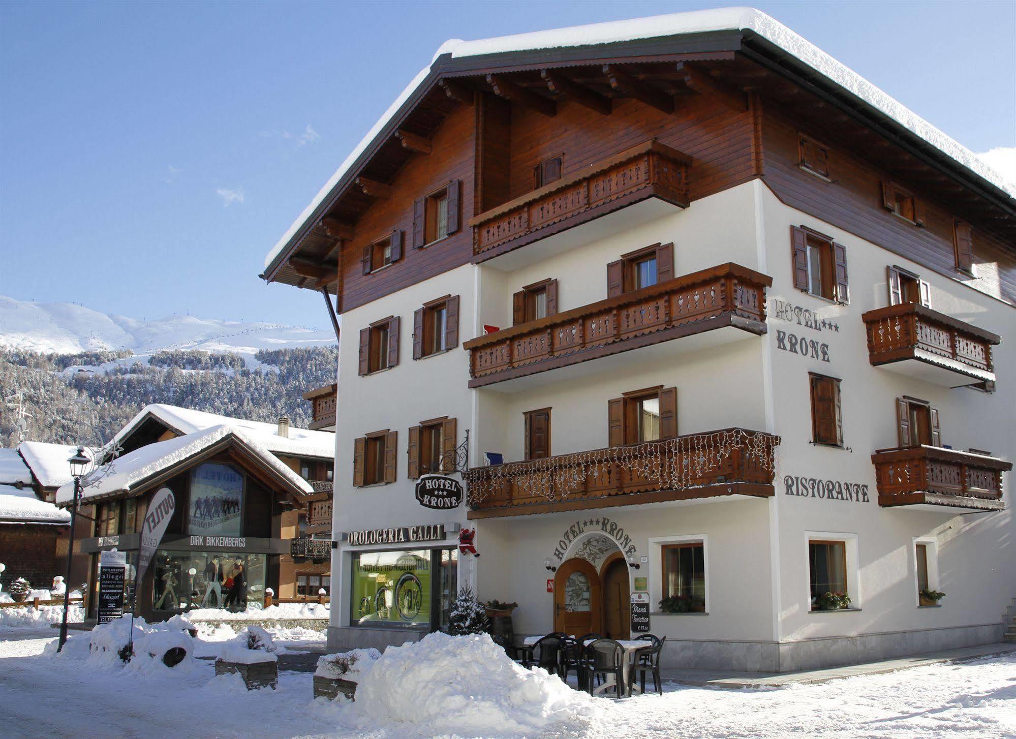 Hotel Krone Livigno Kültér fotó